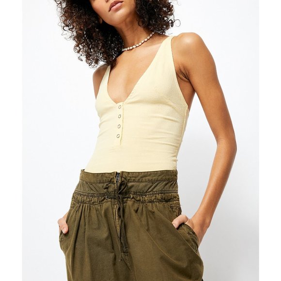 Free People Tops - NWT Free People Larissa Bodysuit / Buttered Up